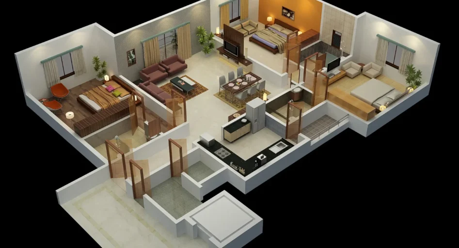 3d Top-1_3BHK
